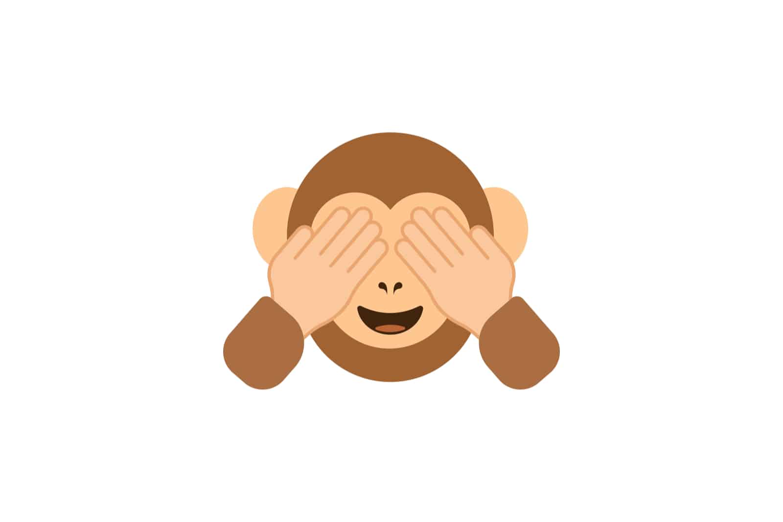 monkey hiding eyes emoji meaning from a guy