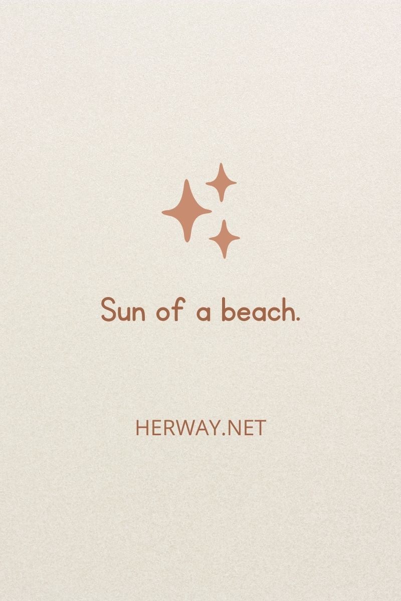 Sun of a beach.