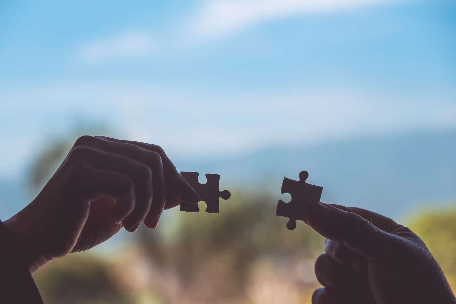 hands holding puzzle pieces