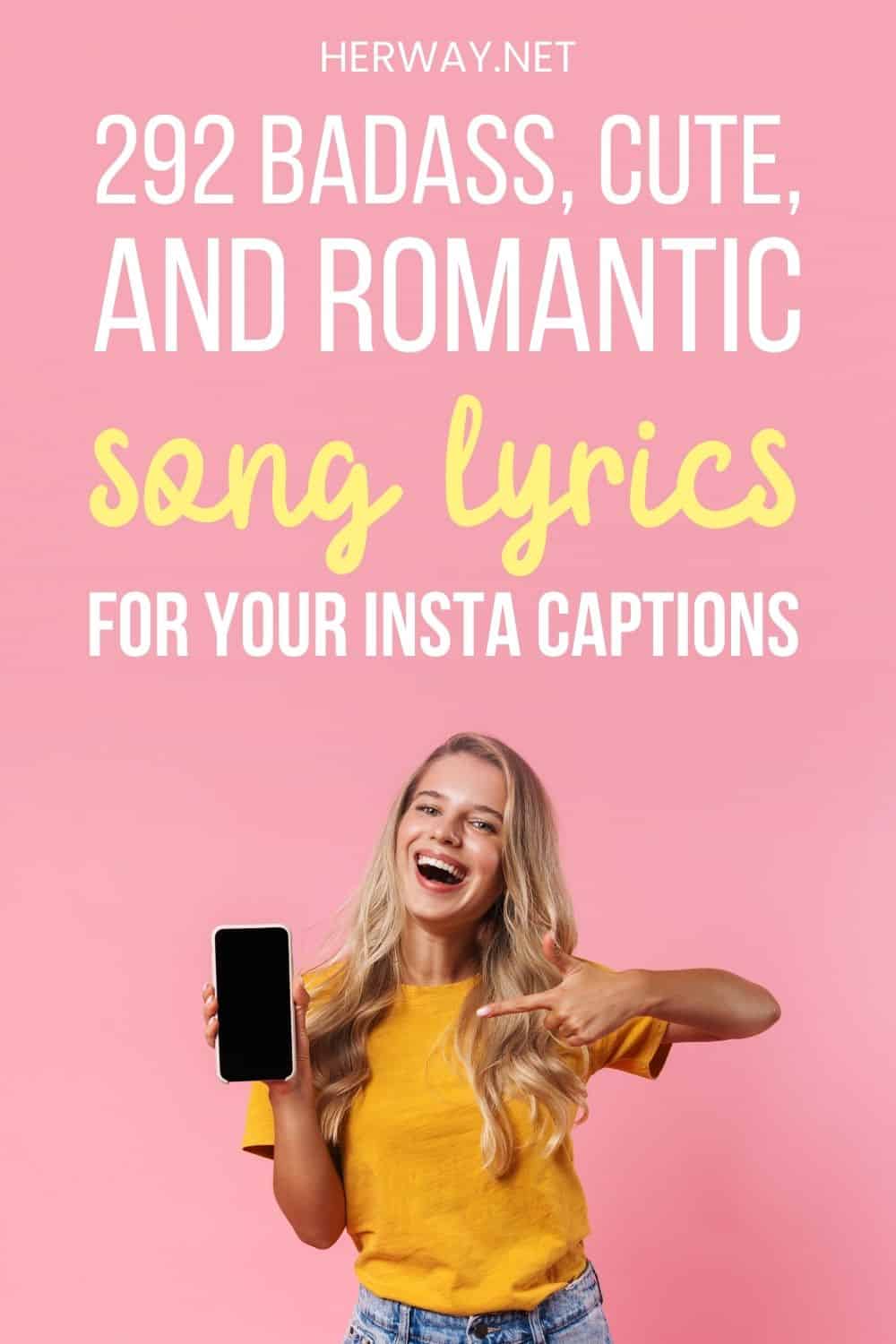 Collection Of 292 Best Song Lyrics For Captions Pinterest