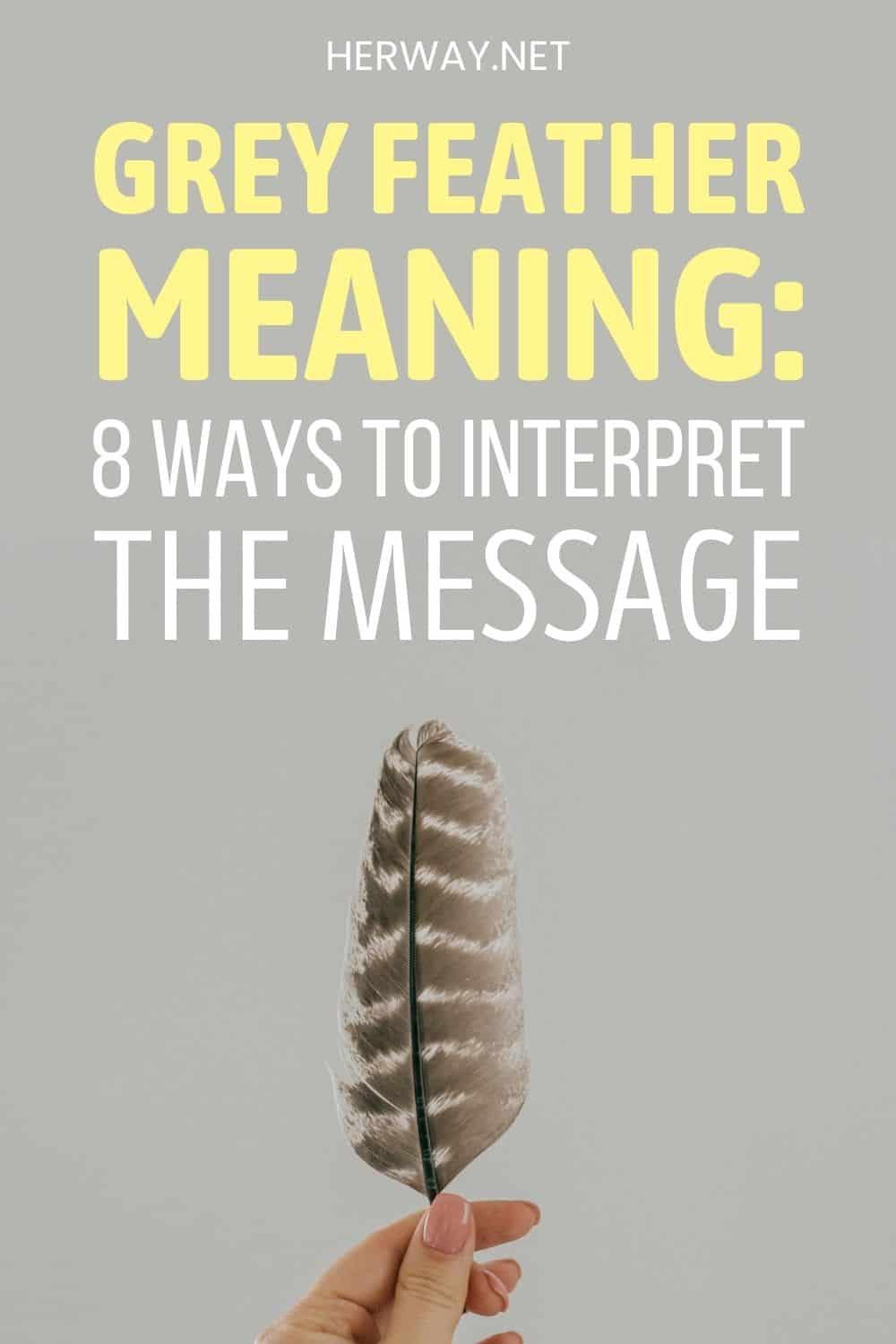 Pena cinzenta Significado 8 maneiras de interpretar a mensagem Pinterest