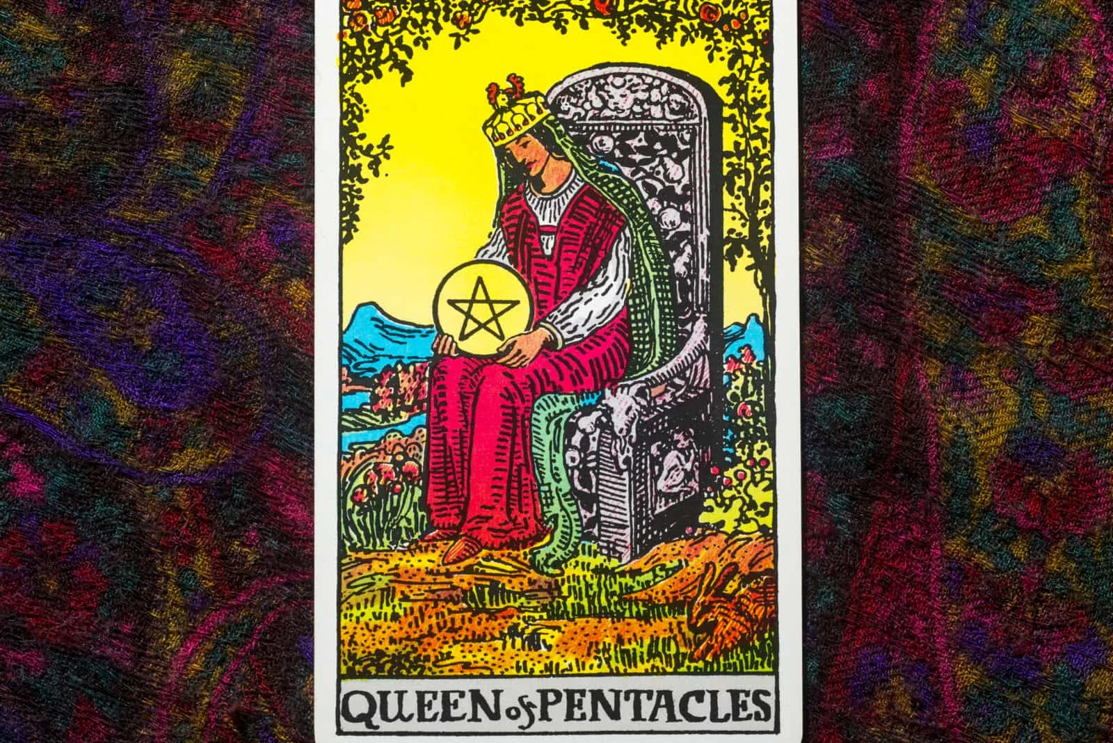 Queen Of Pentacles card