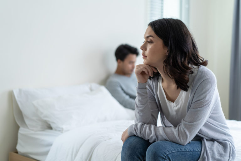 couple with marriage in crisis
