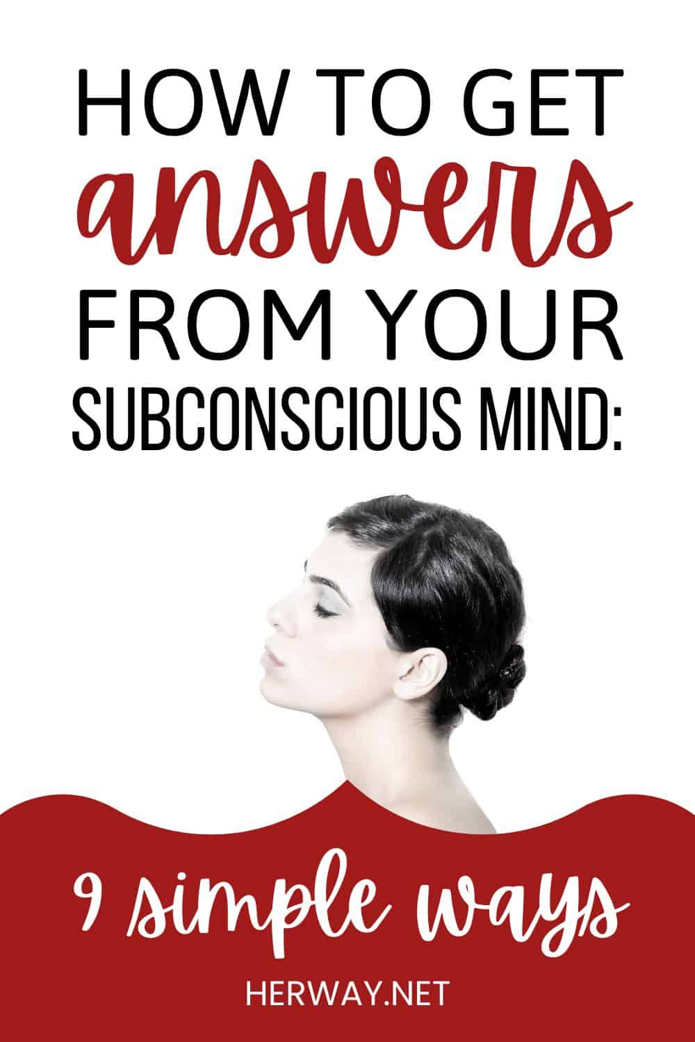 Come ottenere risposte dalla mente subconscia 9 semplici modi Pinterest