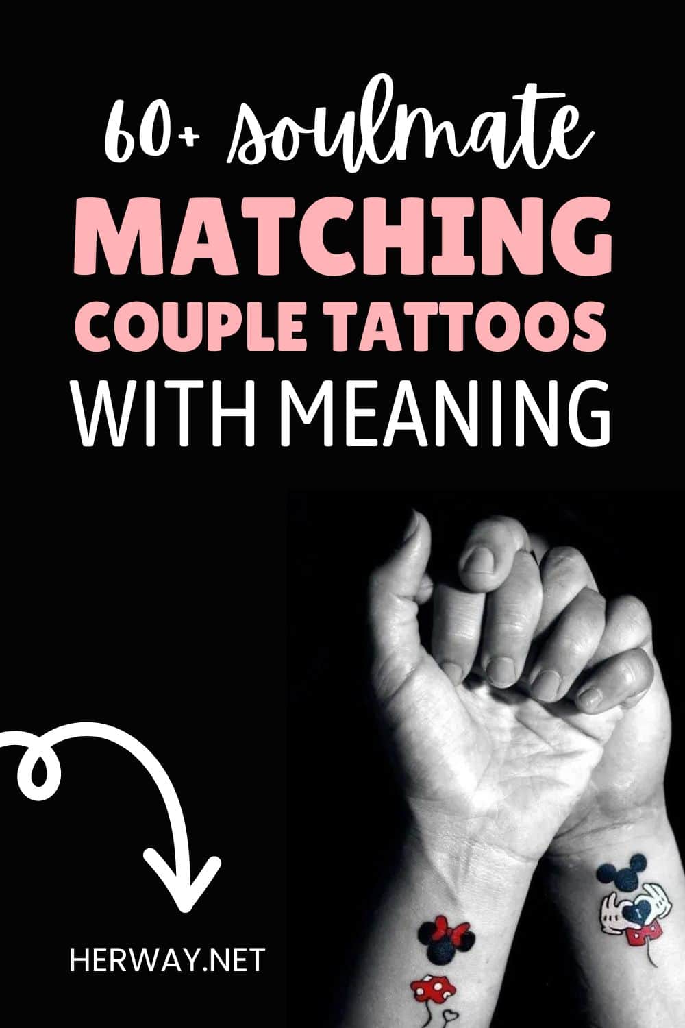 60+ Soulmate Matching Couple Tattoos With Meaning Pinterest