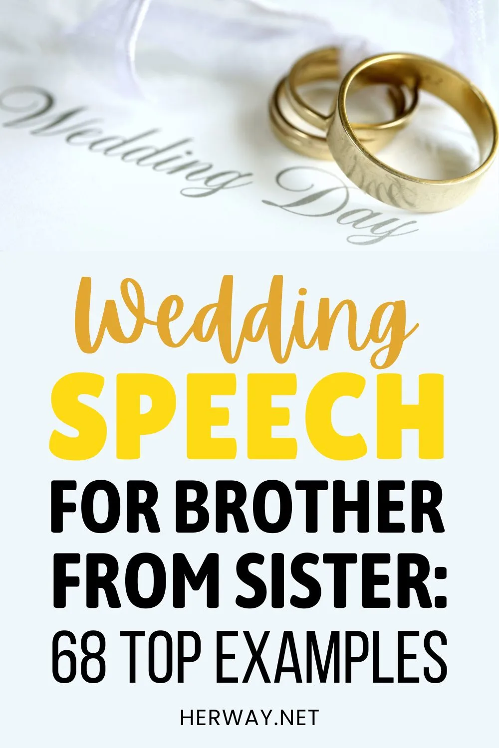 Wedding Speech For Brother From Sister 68 Top Examples Pinterest