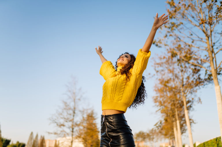 happy woman