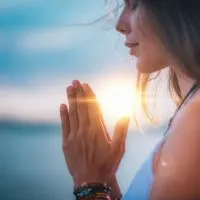 spiritual woman praying