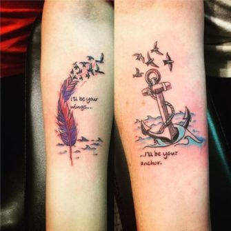 60+ Soulmate Matching Couple Tattoos With Meaning