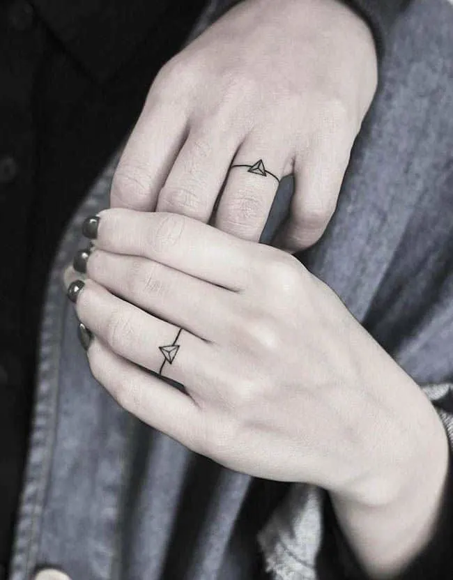 couple tattoo on all fingersTikTok Search