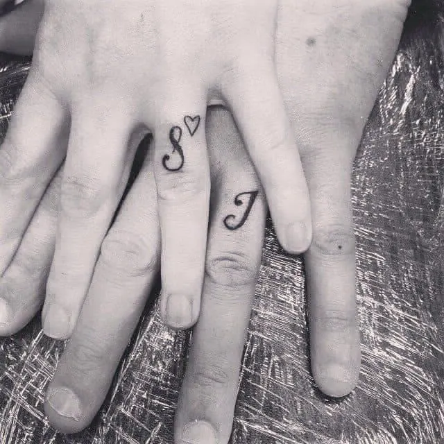 18 Wedding Ring Tattoos For Couples That Convey Their Love