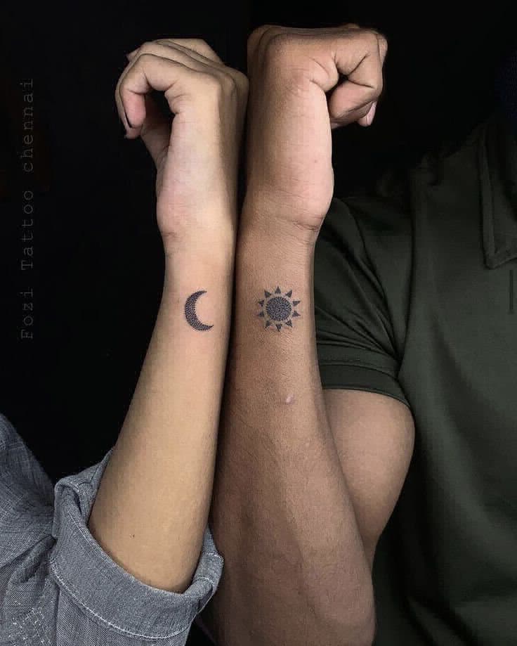 Details 90+ about sun and moon matching tattoos best - in.daotaonec
