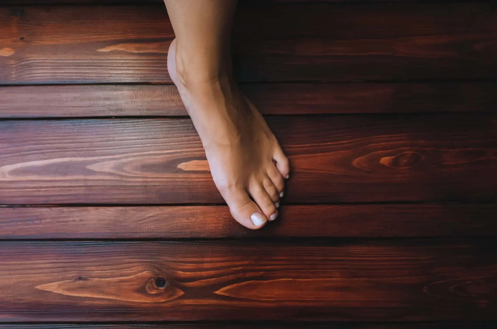 woman's left foot