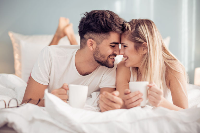 couple together in the morning