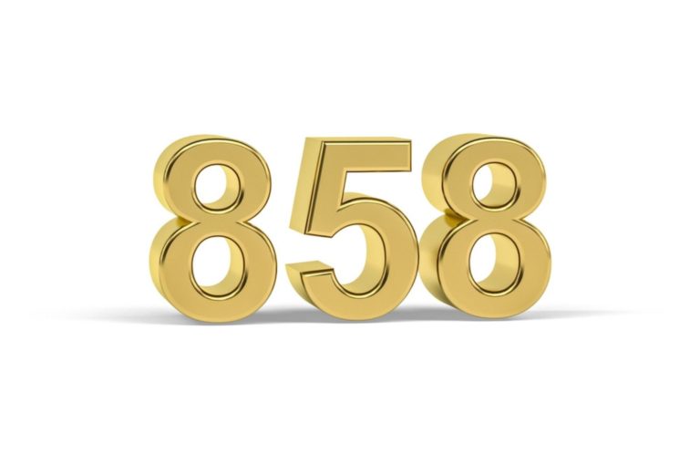 858 angel number
