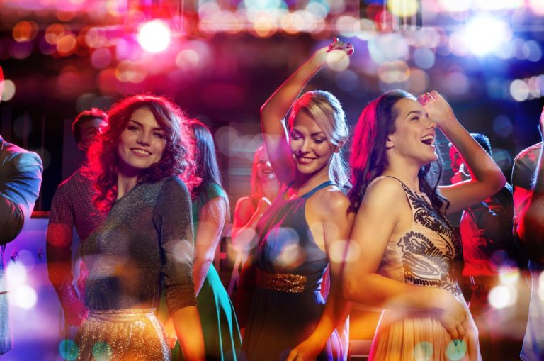 girls dancing at party