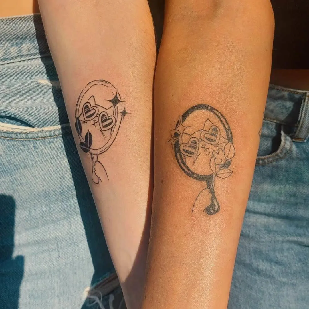 Adorable cats tattoo ideas for besties
