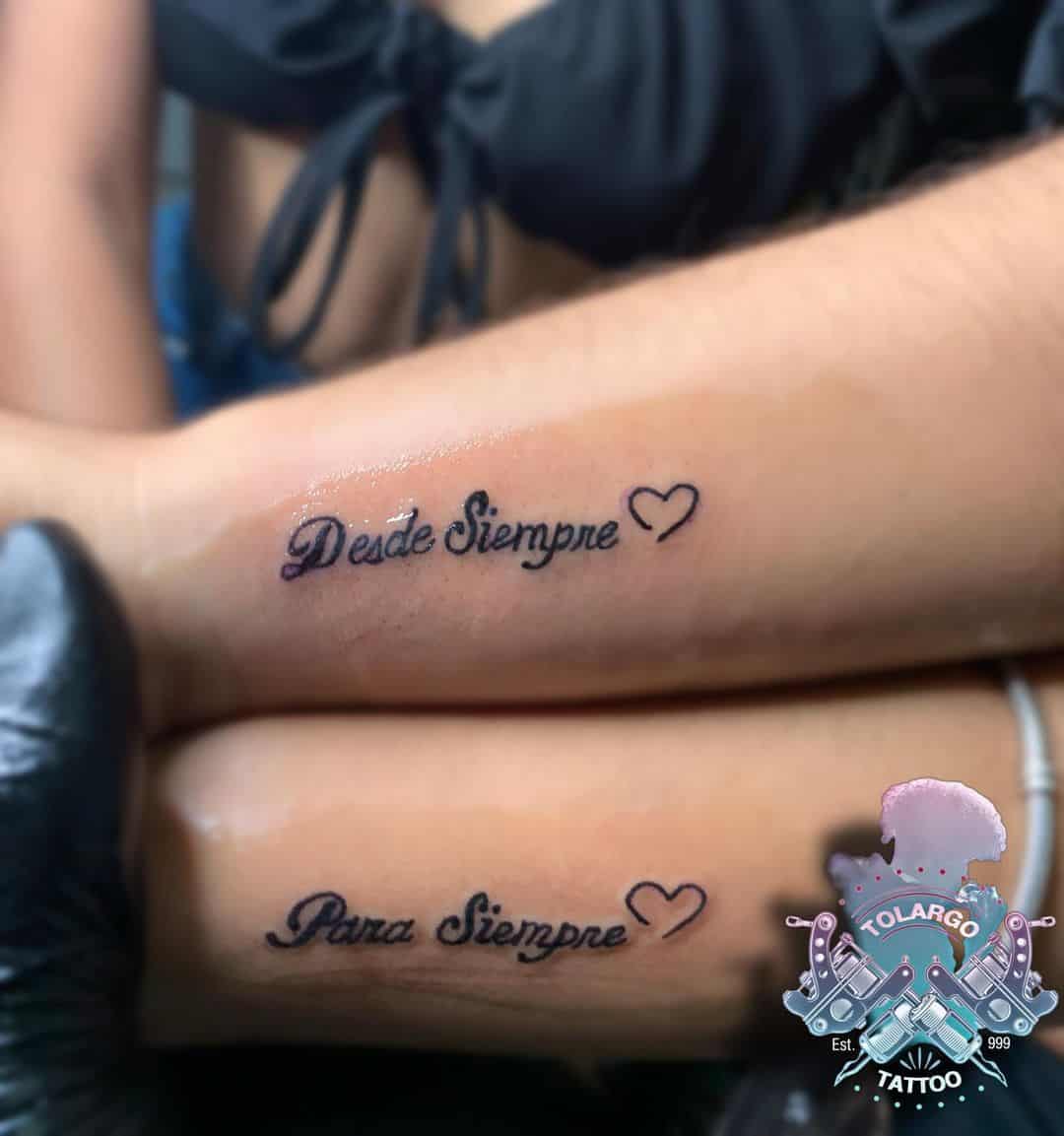 Always&forever matching BFF tattoos