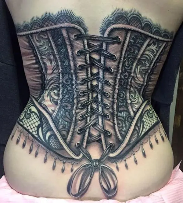 Corset tattoo