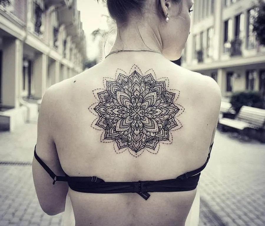 Delicate mandala tattoo