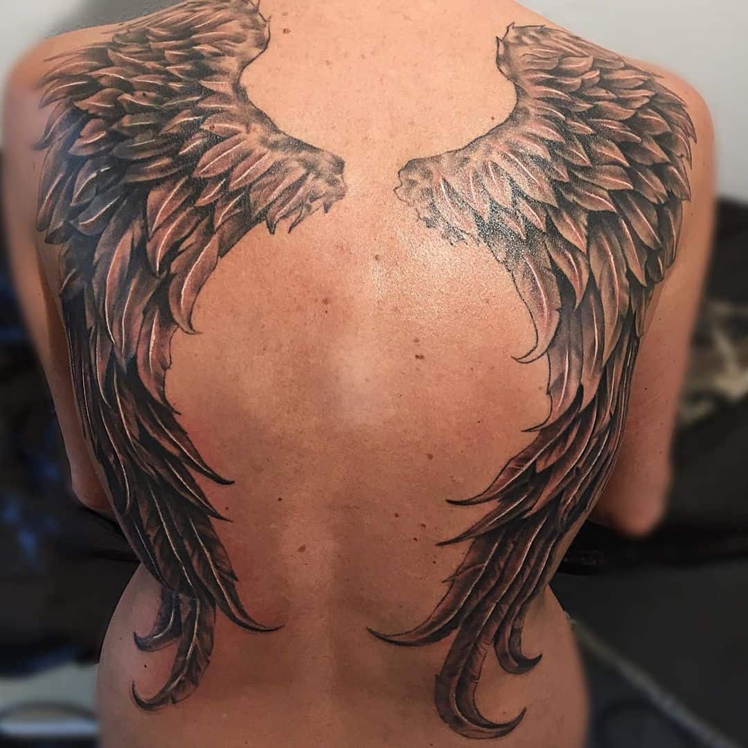 Full-back angel wings