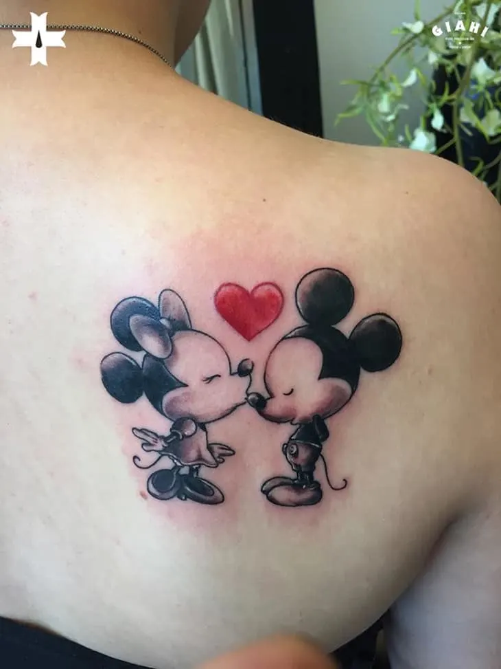 Mickey and Minnie tattoo