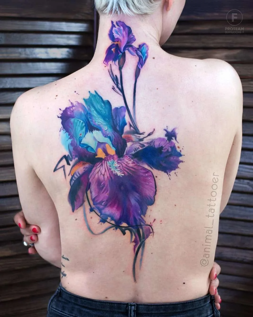 Stunning floral tattoo