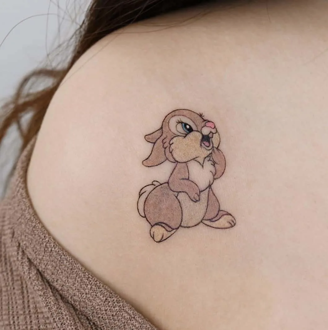 Thumper shoulder tattoo