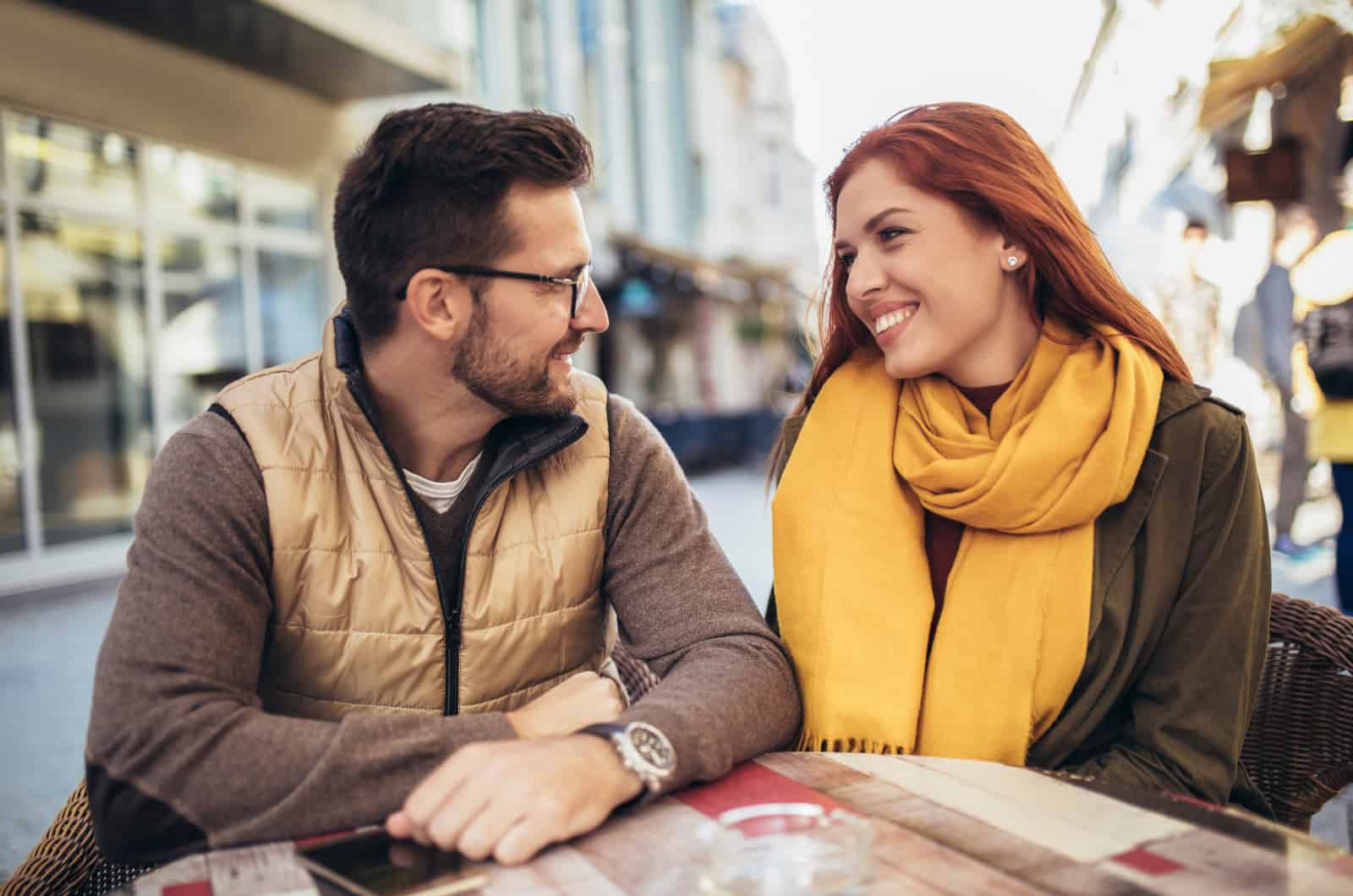 couple maintaining their social life by being on a date