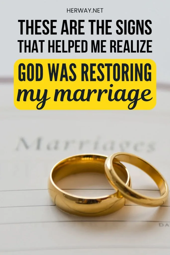 23 Surefire Signs God Is Restoring Your Marriage Pinterest