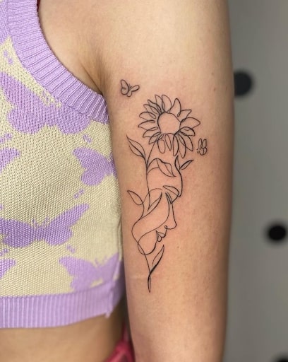 Flower tattoo 