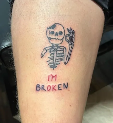 Painted People Tattoo Company on Instagram Im Okay by our apprentice  Casey agentartist tattoo tattooart treetattoo imokay  burlingtontattoo