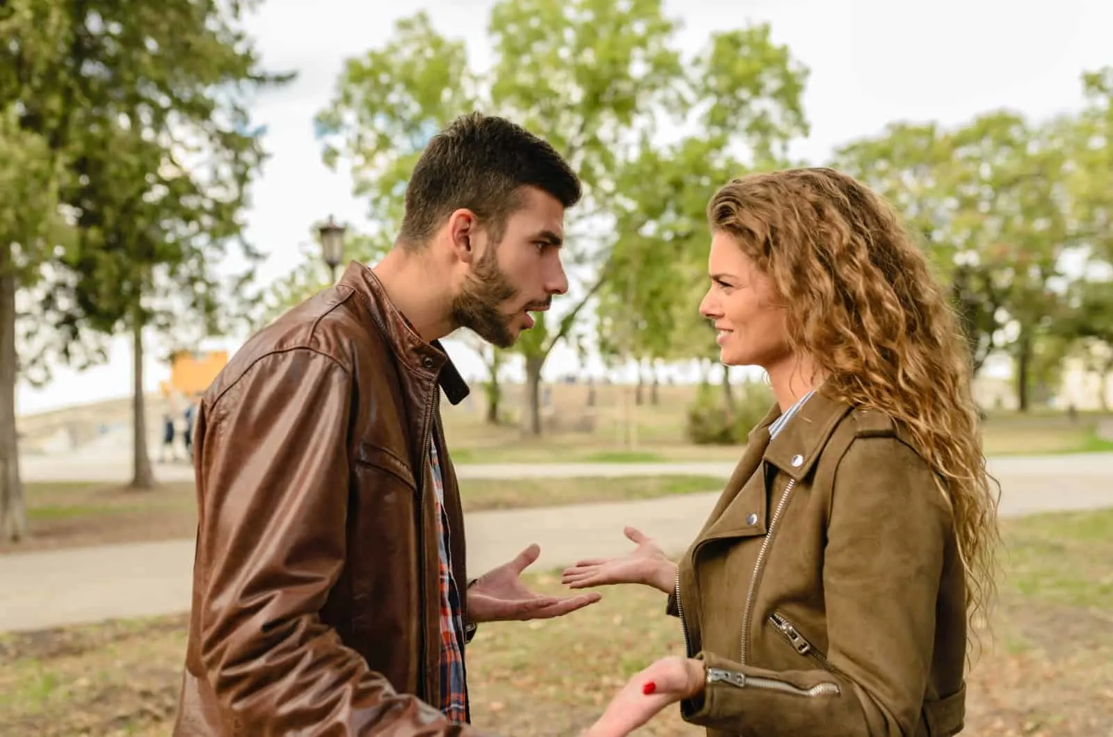 man arguing with woman because of his short temper