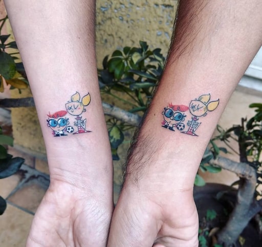 Dexter and Dee Dee tattoo