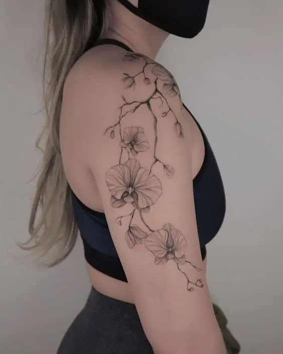 Flower tattoo sleeve