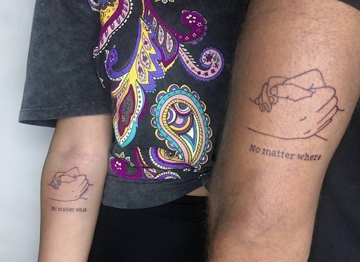 No matter what, no matter where tattoo.