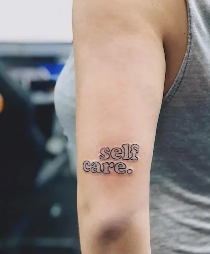 Self-care tattoo