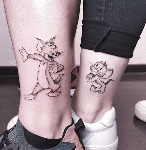 Tatuaje de Tom y Jerry