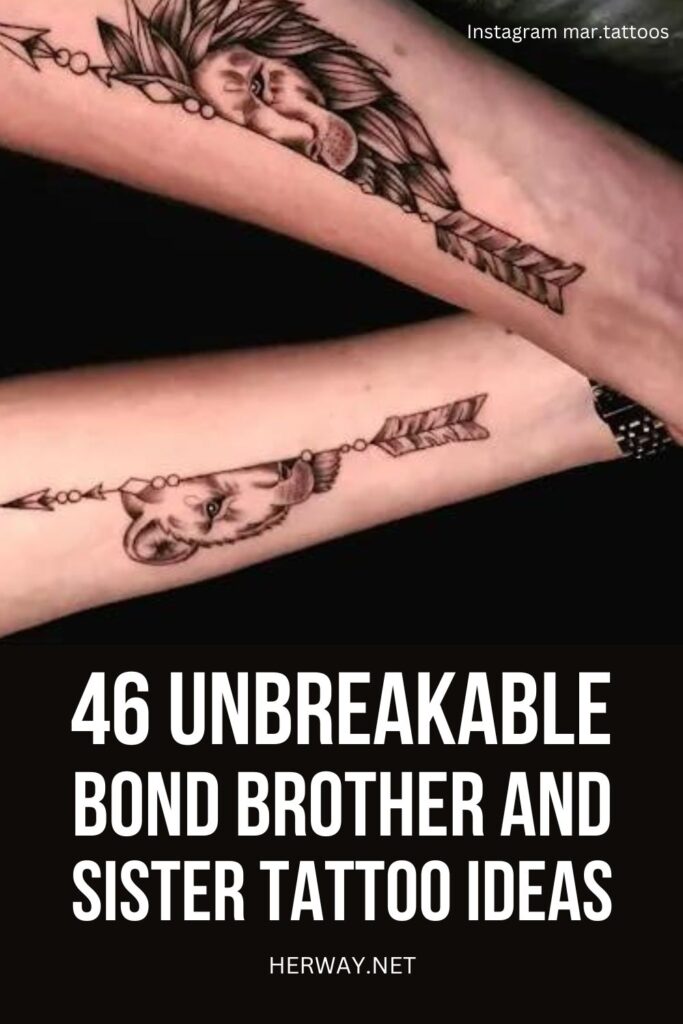 46 Unbreakable Bond Brother And Sister Tattoo Ideas Pinterest