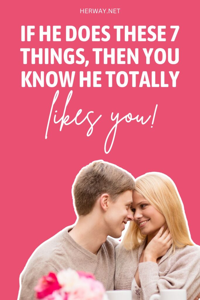 7 Obvious Signs He Likes You (More Than You Think) Pinterest