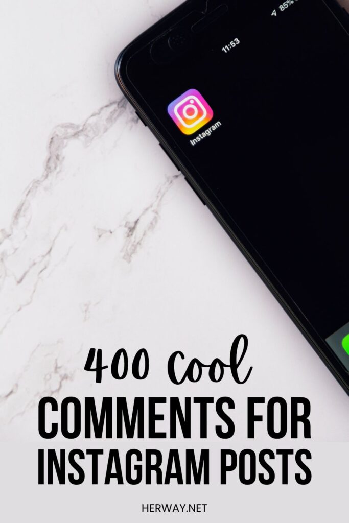 400 Cool Comments For Instagram Posts Pinterest