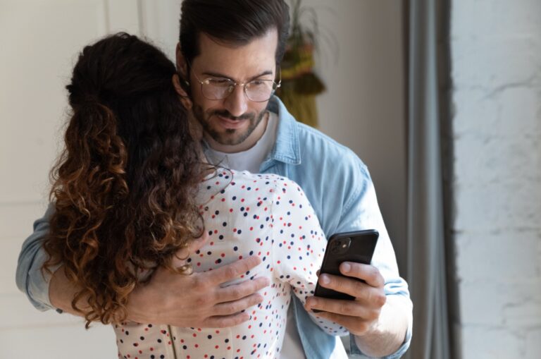 man cheating on woman