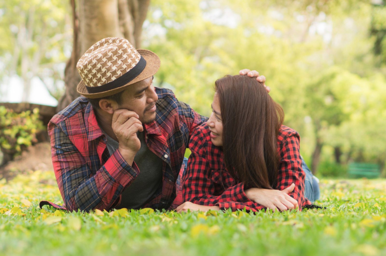 couple on the grass