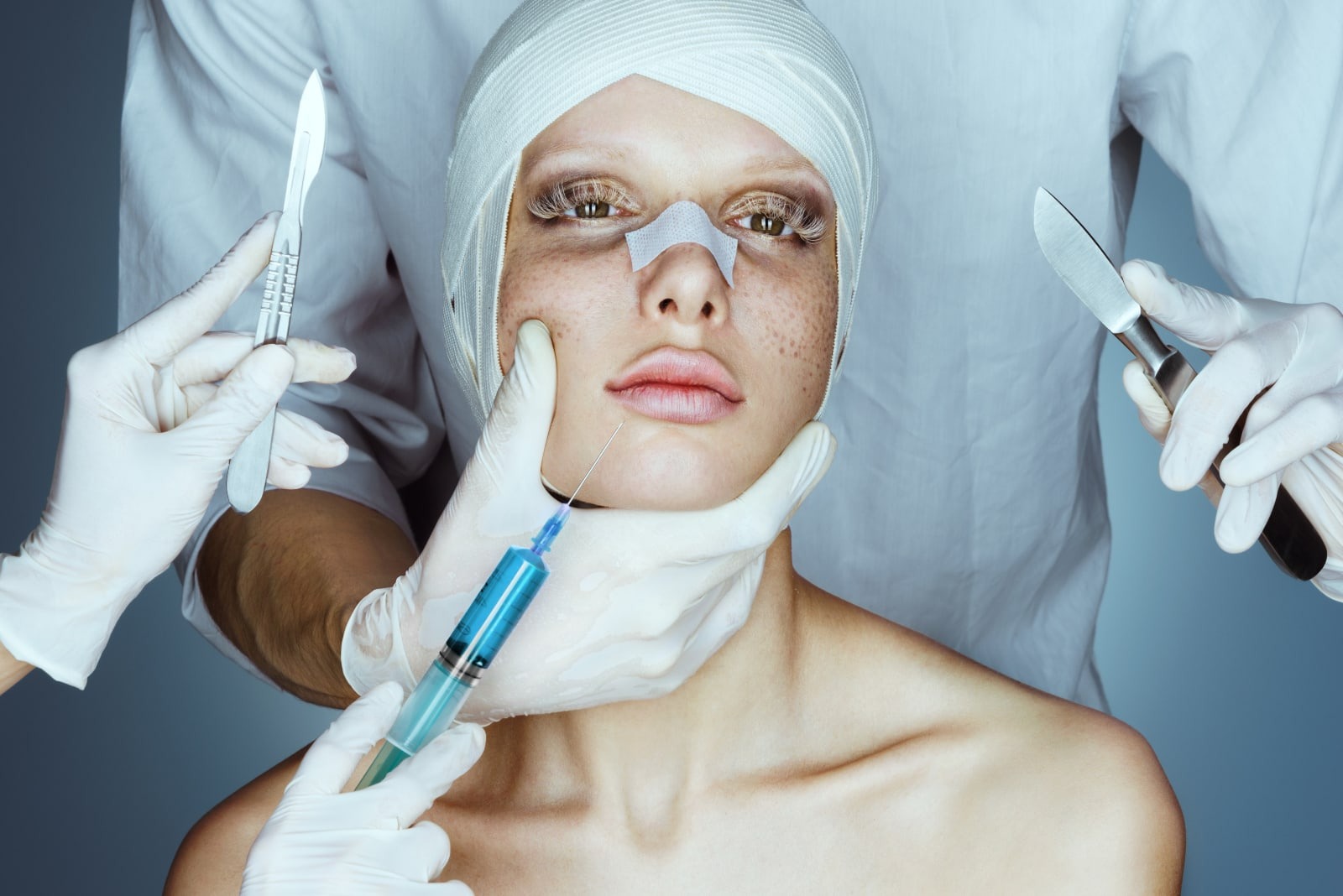 woman on plastic surgery