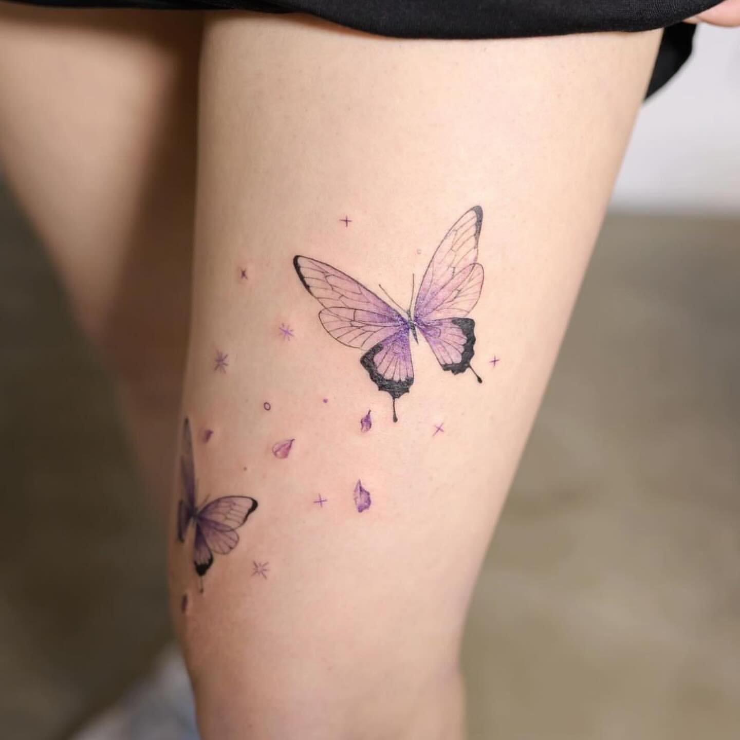 tatuaggio a farfalla