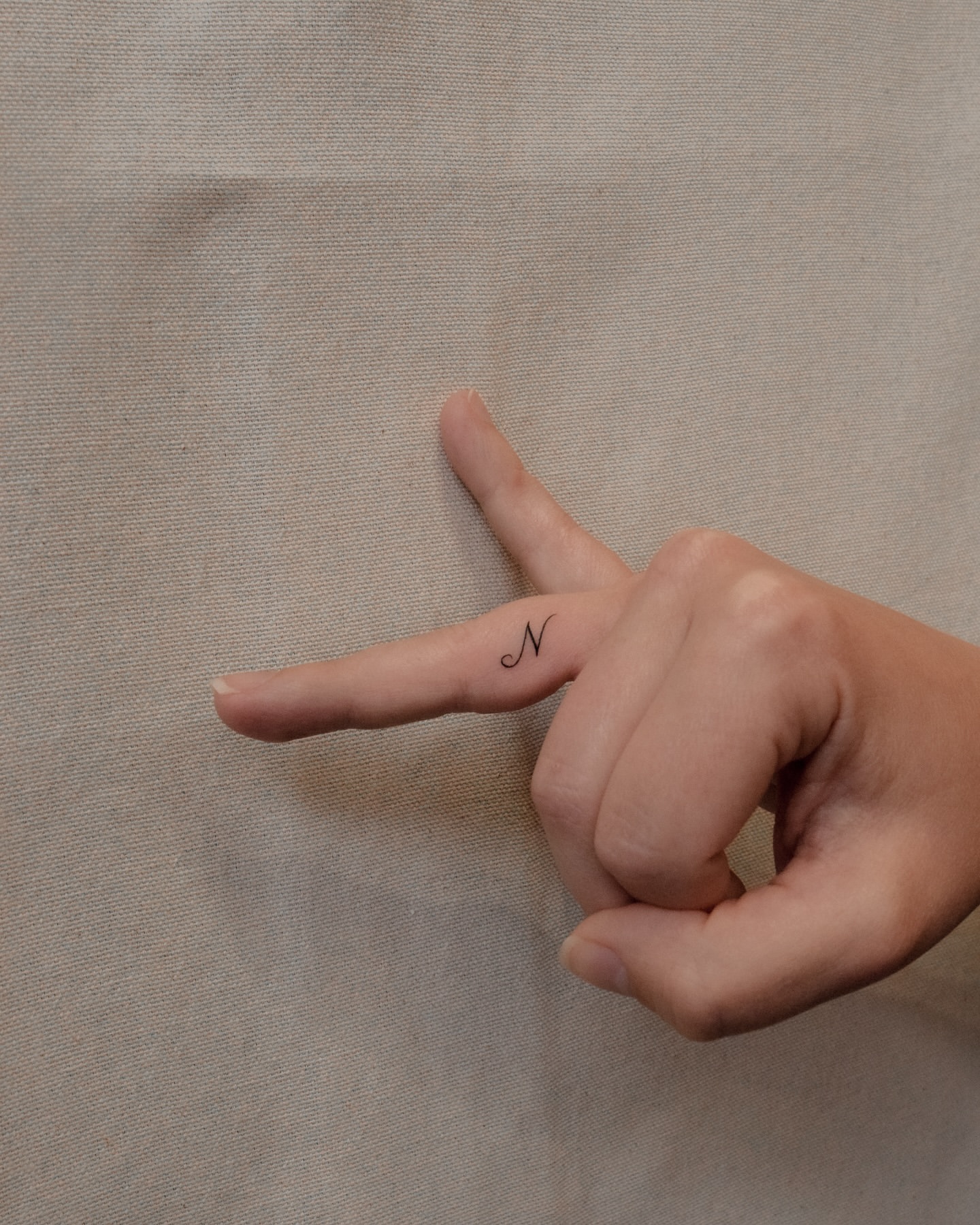 tiny finger initial