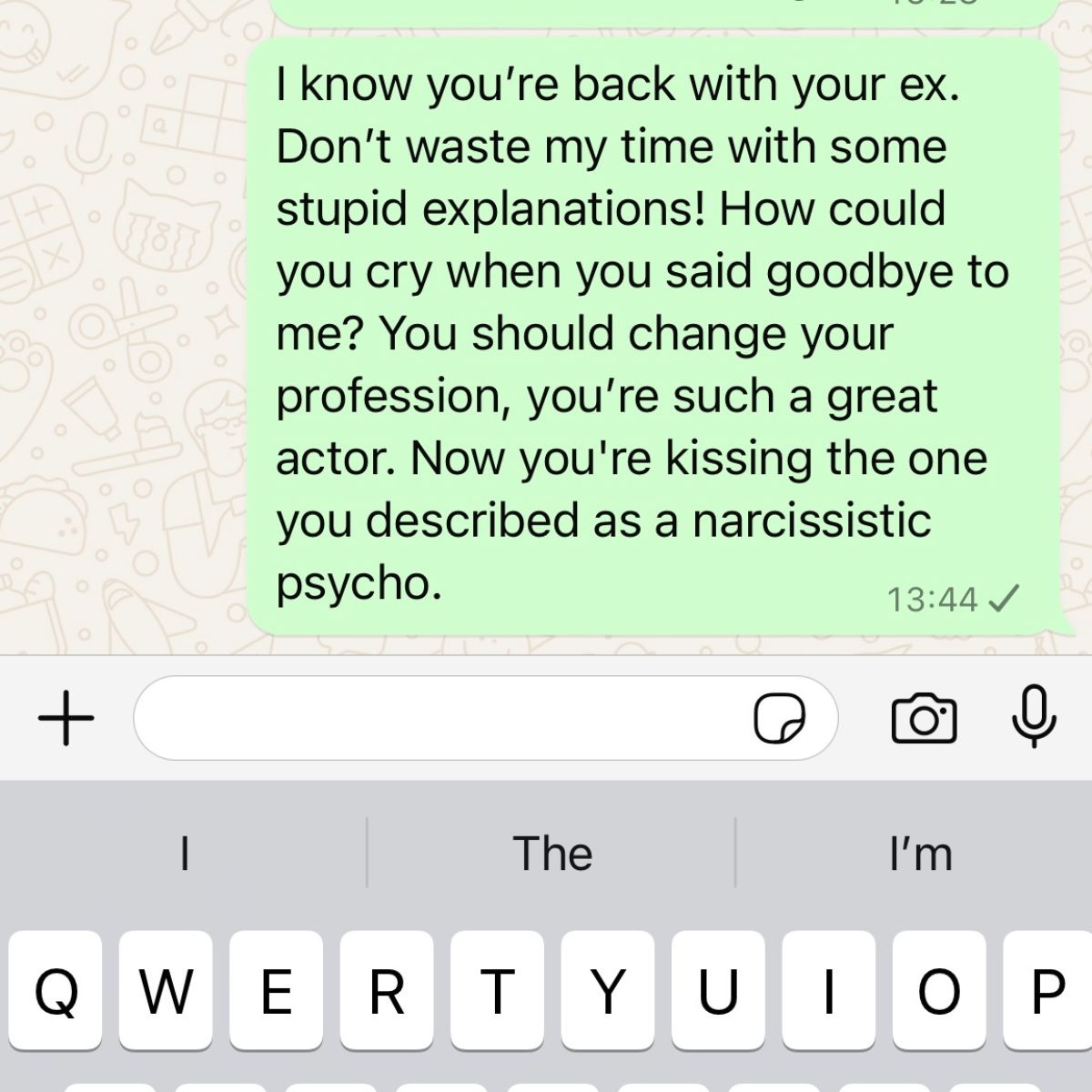 angry breakup text