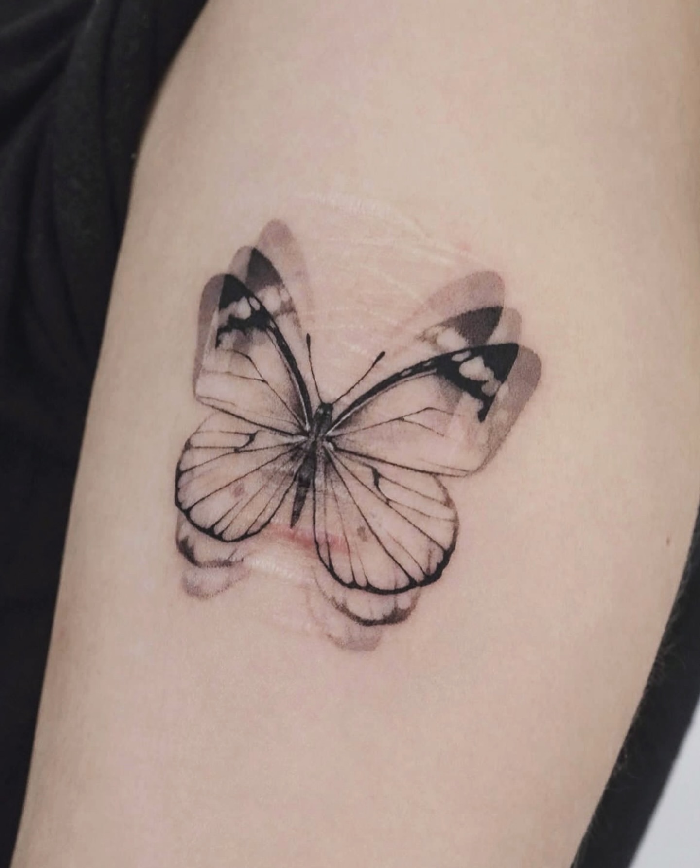 tatuaggio a farfalla