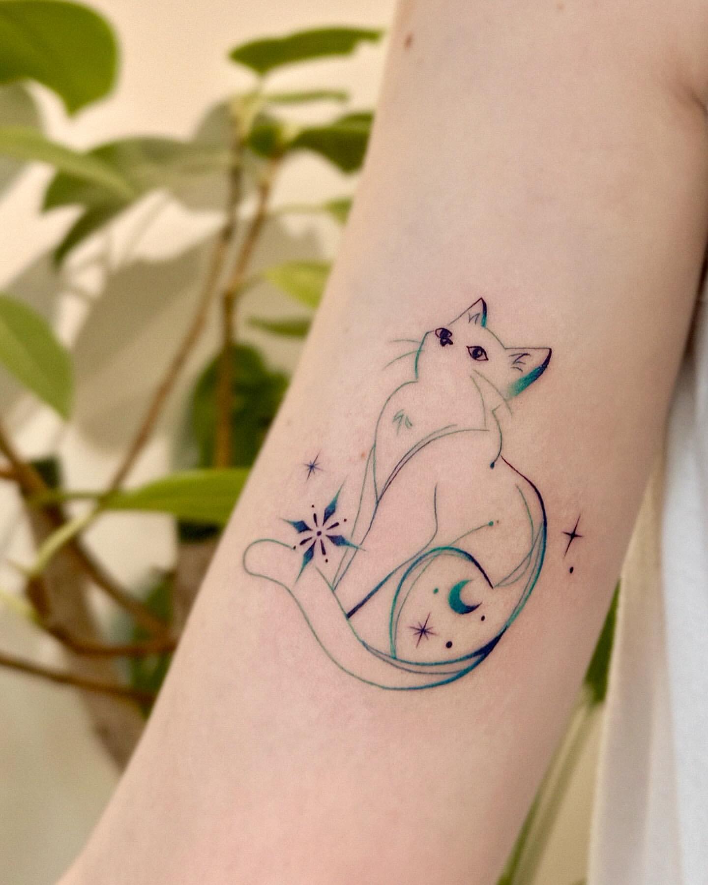 tatuaggio gatto