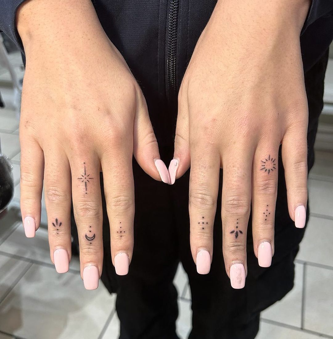dainty fingers tattoos
